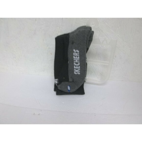 Skechers Boys Above Ankle Socks 3 Pairs Black/Gray Size 9-11 New!!! - Picture 1 of 2